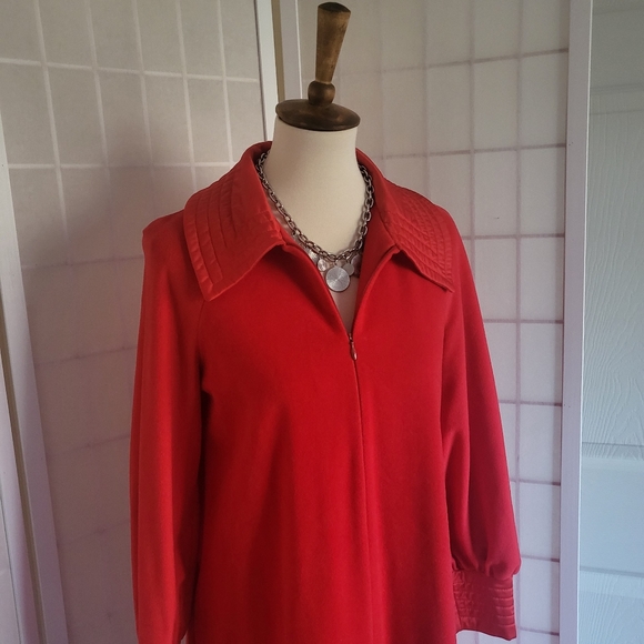 Vintage Red Maxi Robe Sz 10 - Picture 3 of 7